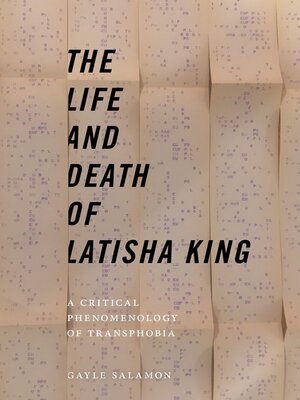 cover image of The Life and Death of Latisha King